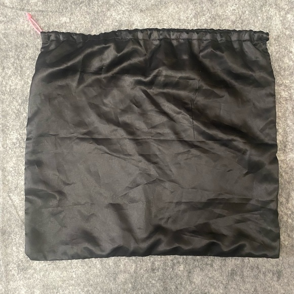 Betsey Johnson Dust Bag Storage Purse Shoes Travel Black 21 x 20” Drawstring - Picture 3 of 11